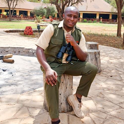 Senior safari guide